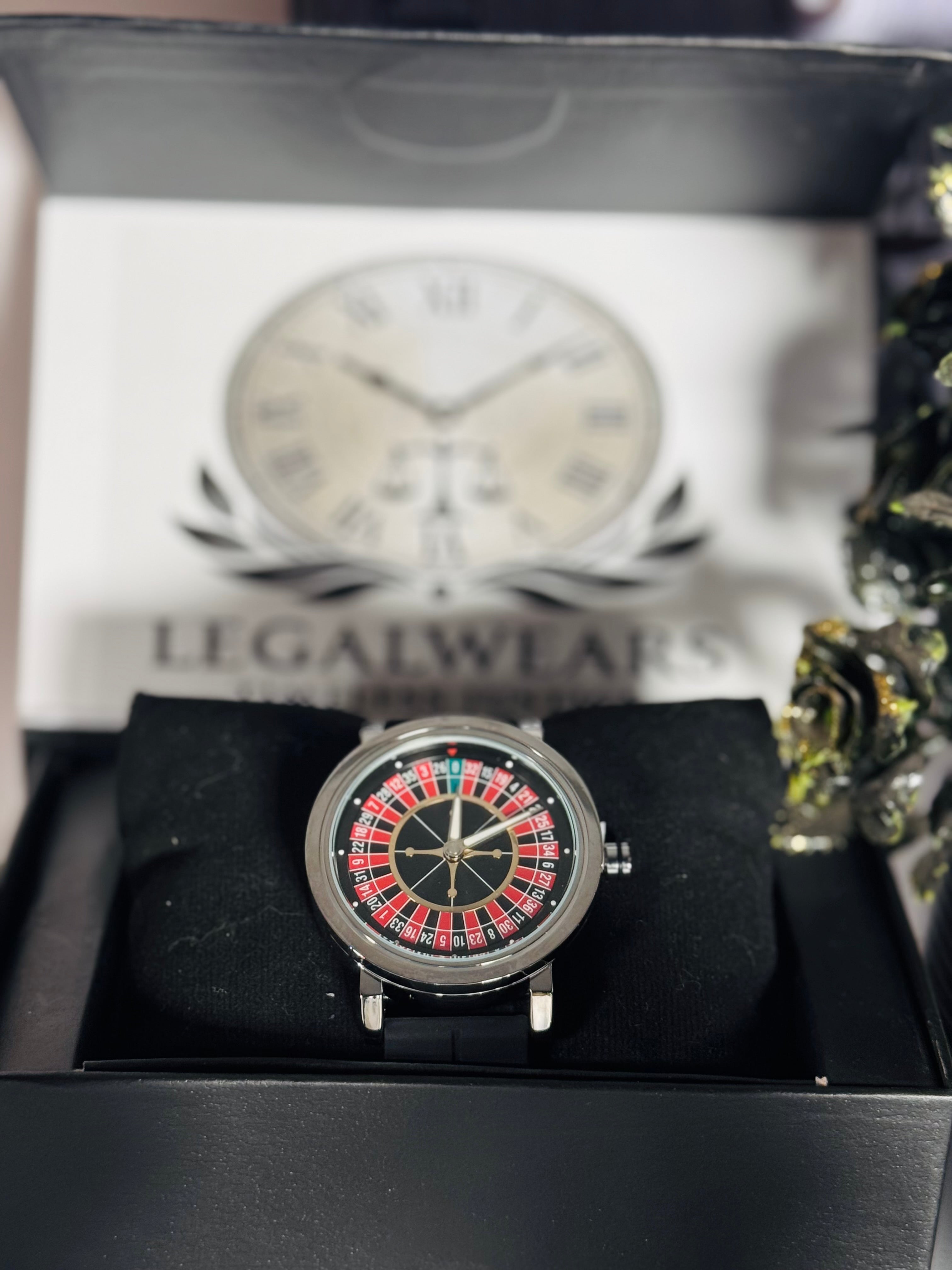Casino Spinnable Dial Watch | Silicone Strap Watches | Luxury Timepiece | LegalWears