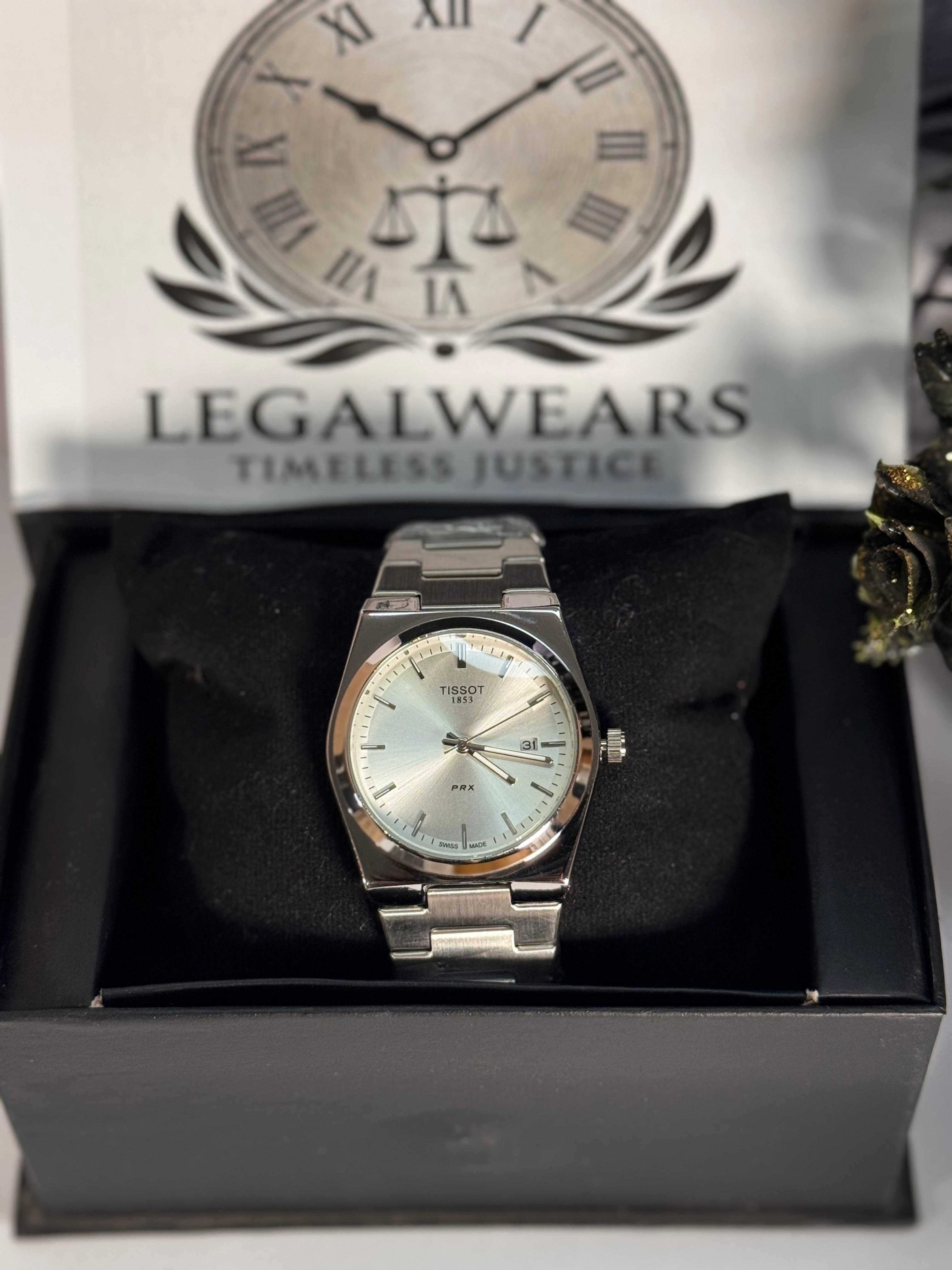 Tiss Master Silver Dial Stainless Steel Strap Quartz Watch – Minimal Luxury | LegalWears