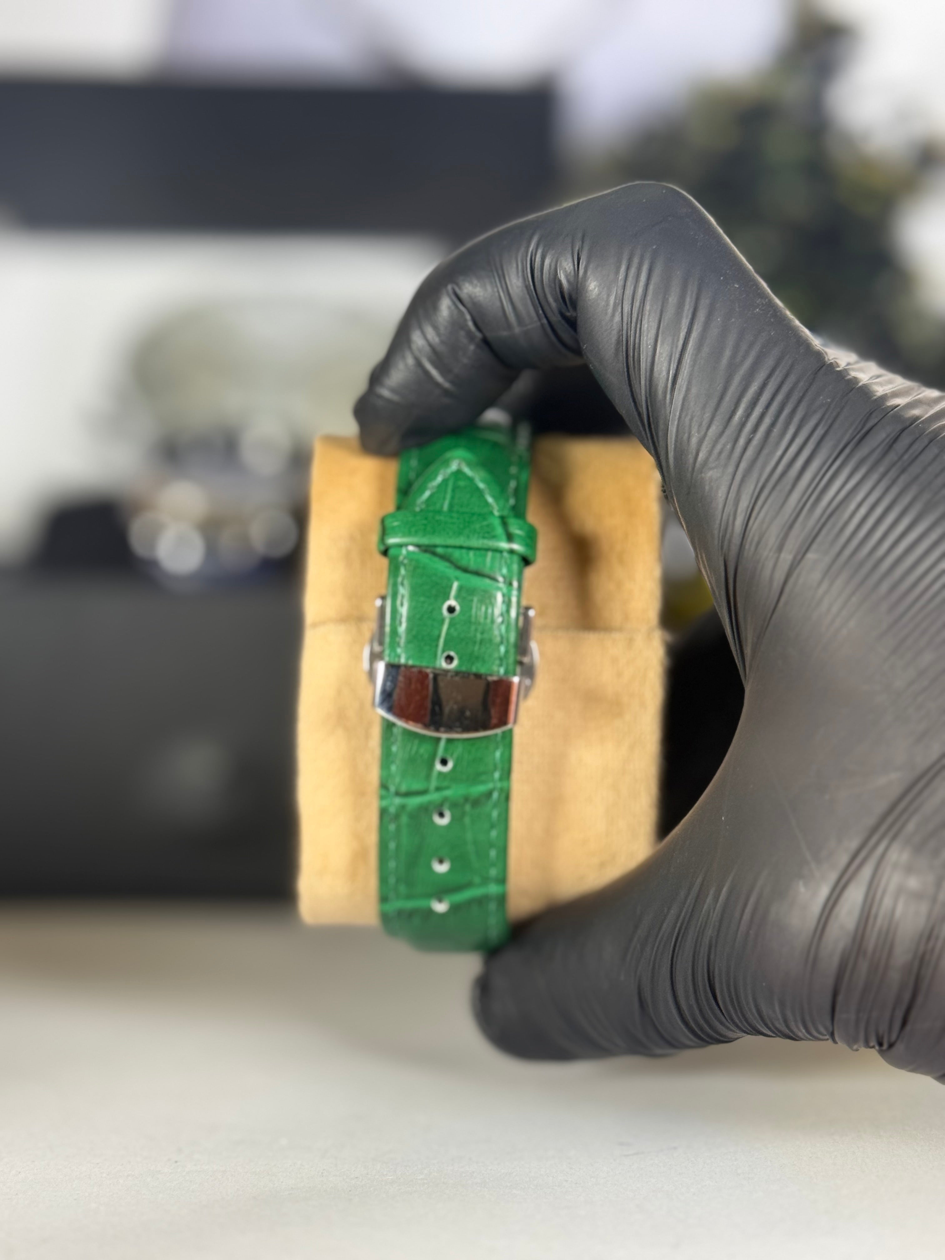 Patek Master Black Dial Men’s Watch with Leather Strap | Quartz Date Wrist Watch | Legalwears