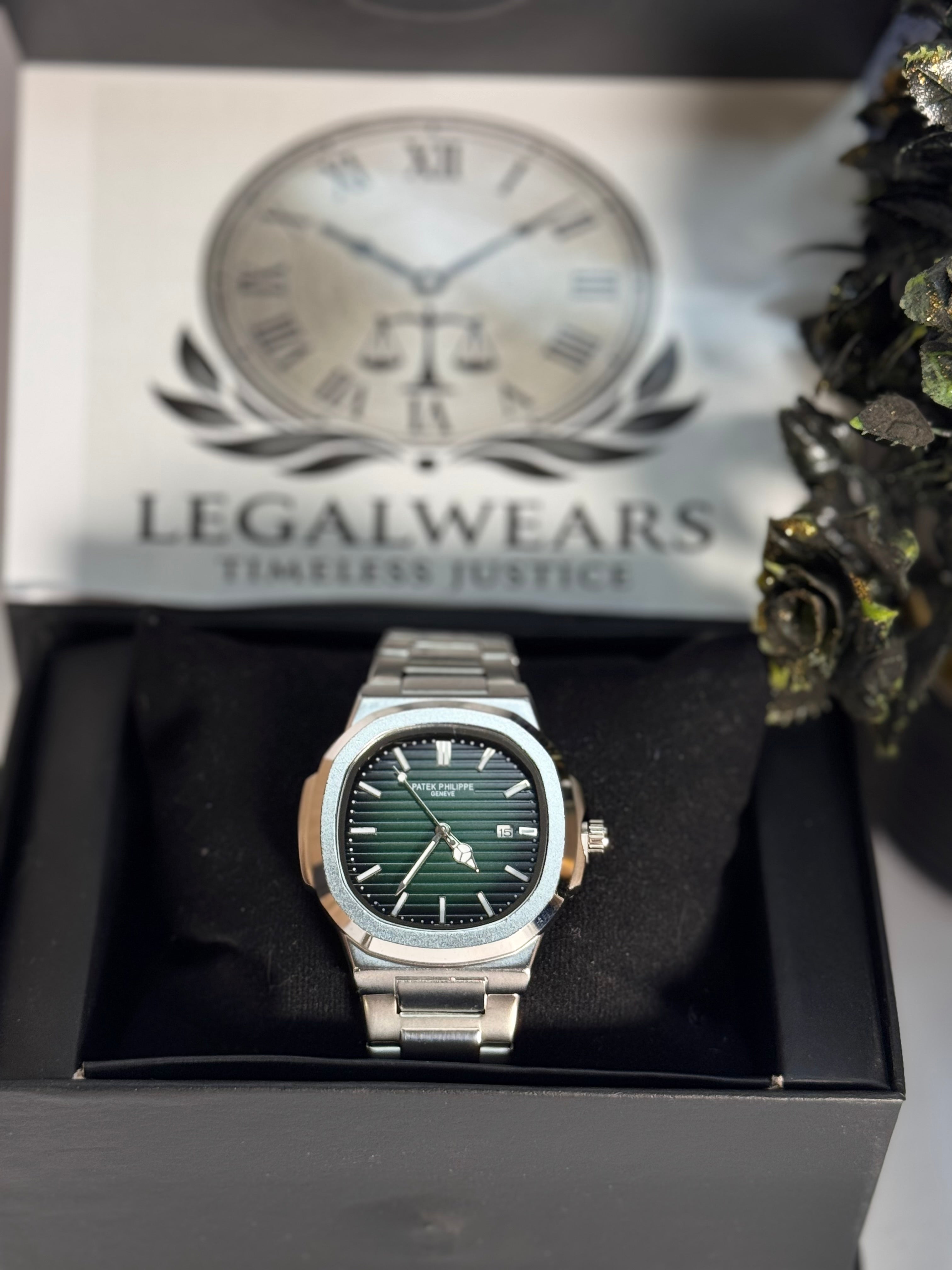 Patek Master Inspired Green Dial Watch | Stainless Steel Bracelet | LegalWears