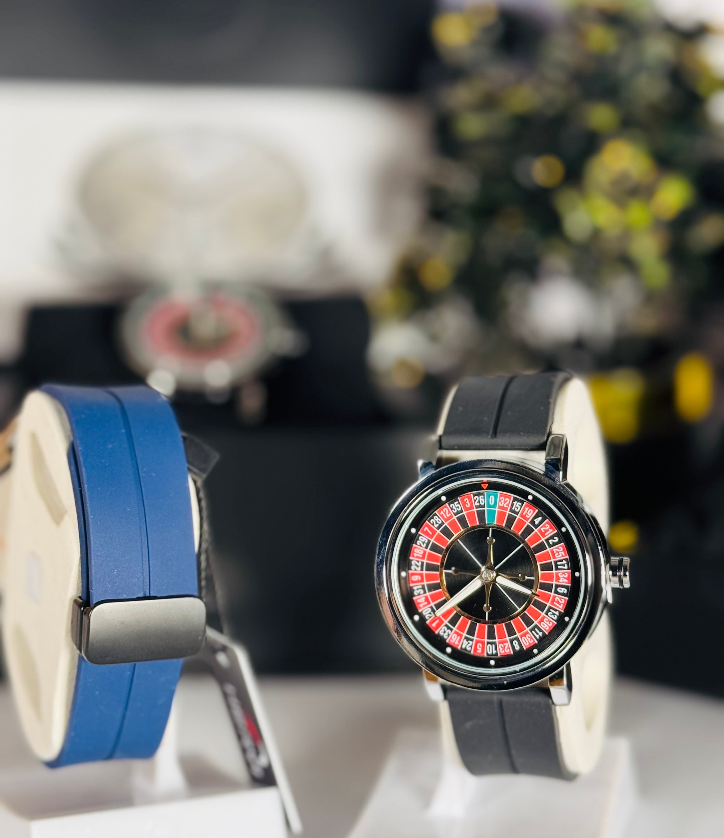 Casino Spinnable Dial Watch | Silicone Strap Watches | Luxury Timepiece | LegalWears