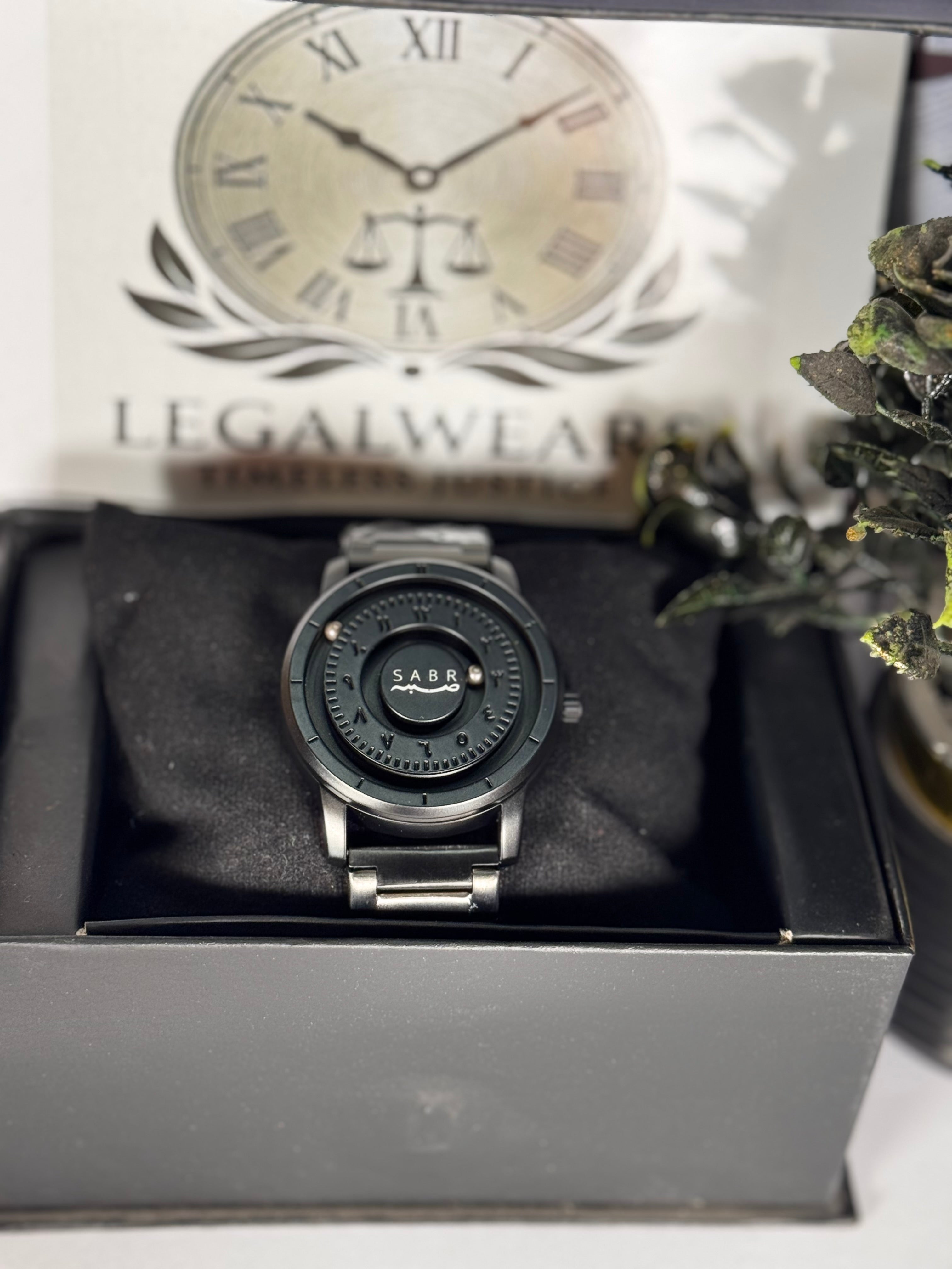 Legalwears SABR Arabic Dial Stainless Steel Watch – Minimalist Islamic Luxury Timepiece for Men & Women