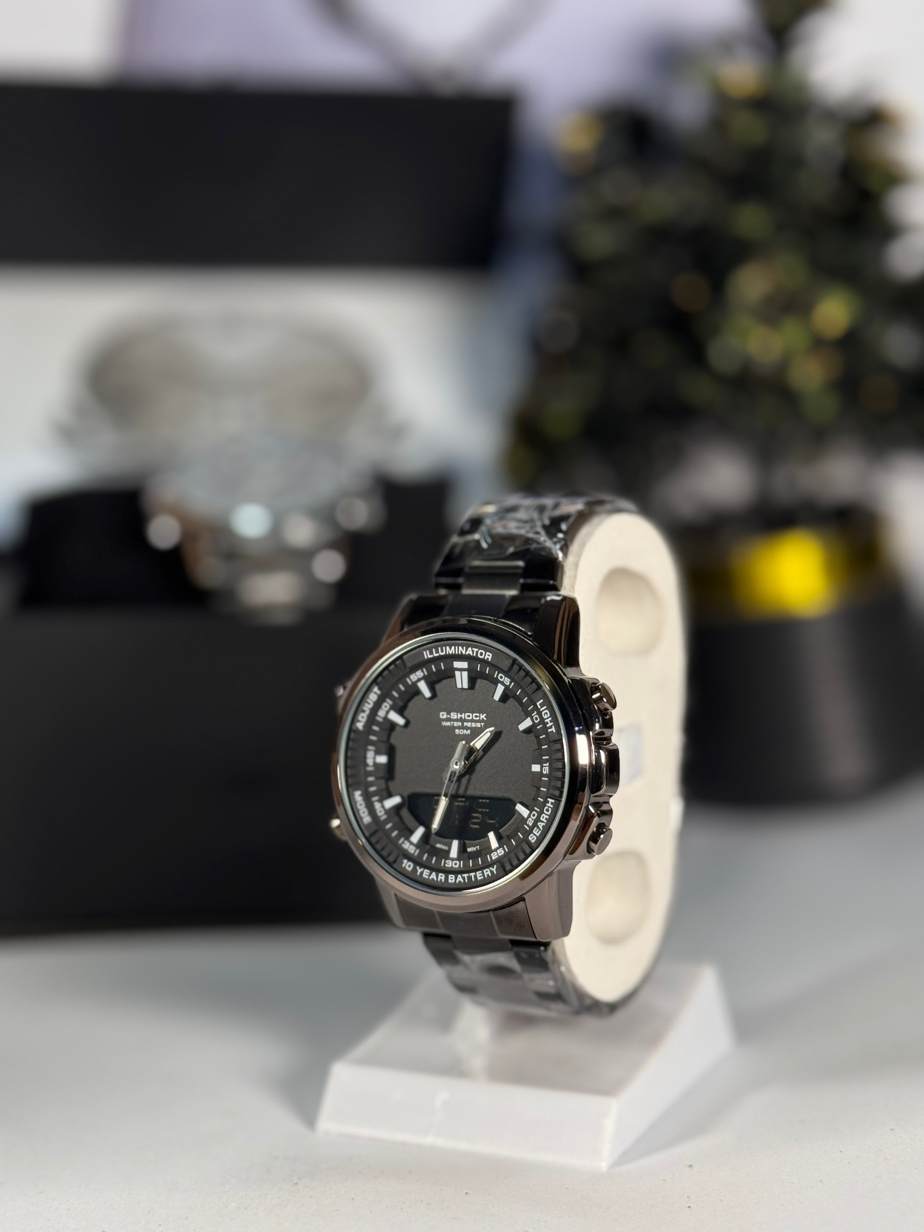 Shok Master Men’s Stainless Steel Silver Analog Digital Watch – Sporty Quartz | LegalWears