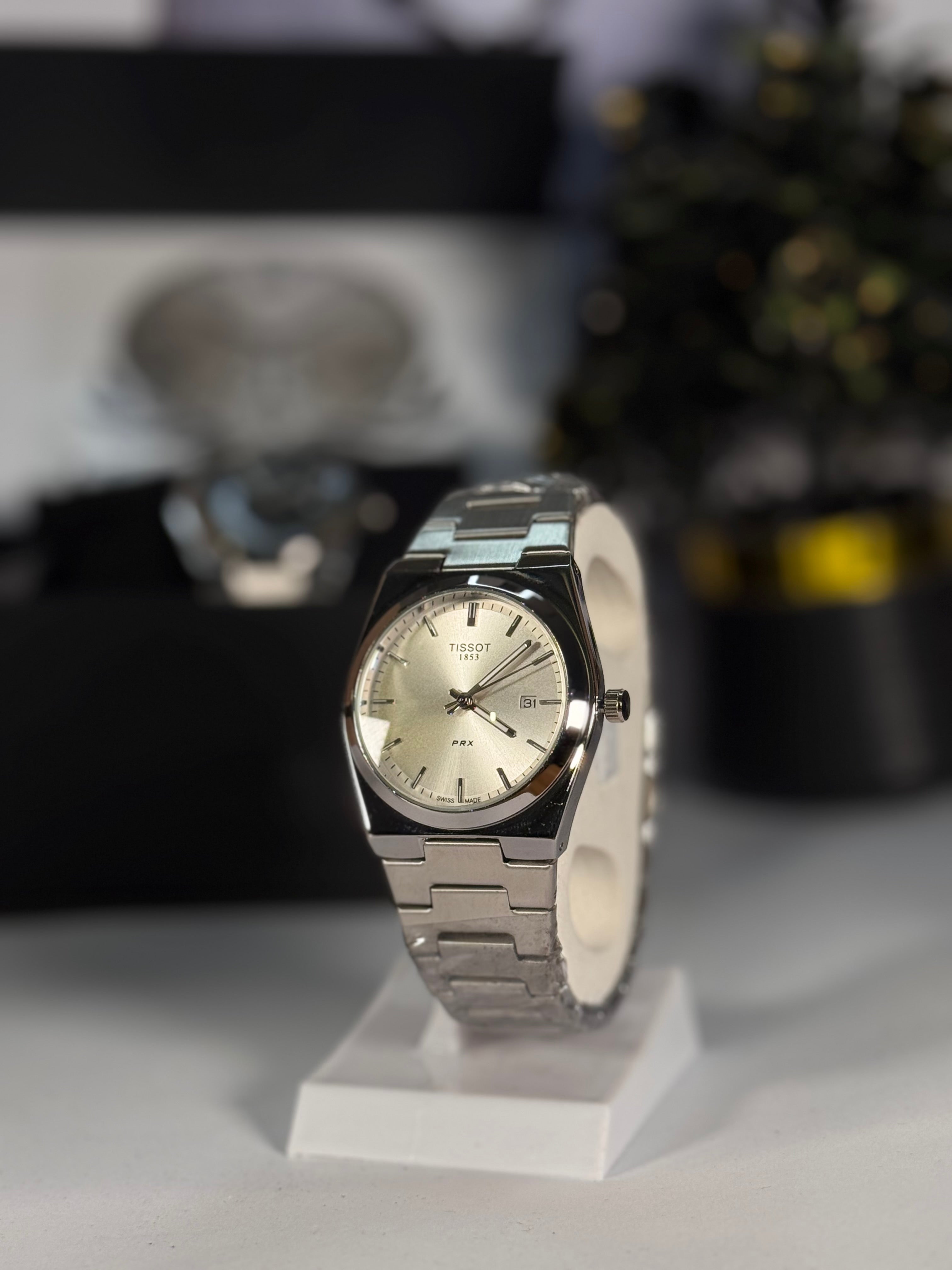 Tiss Master Silver Dial Stainless Steel Strap Quartz Watch – Minimal Luxury | LegalWears