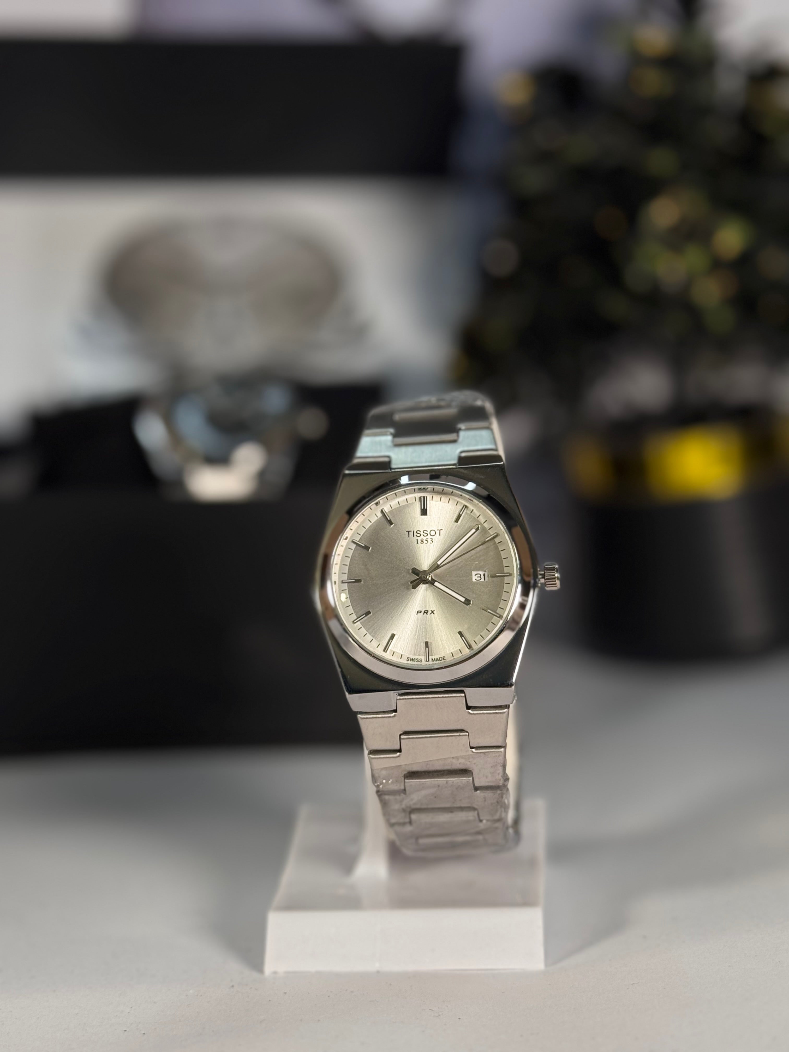 Tiss Master Silver Dial Stainless Steel Strap Quartz Watch – Minimal Luxury | LegalWears