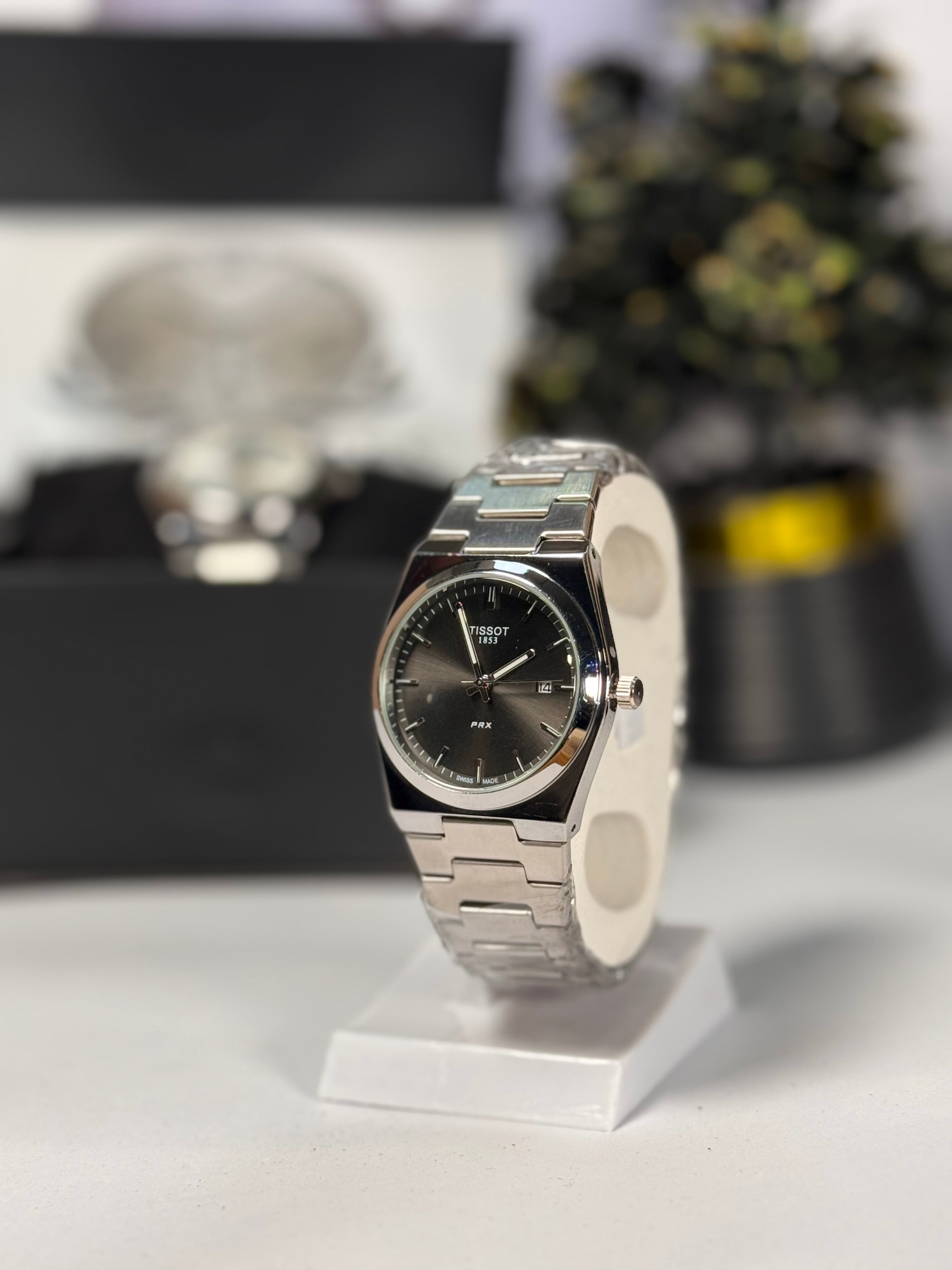 Tiss Master Silver Dial Stainless Steel Strap Quartz Watch – Minimal Luxury | LegalWears